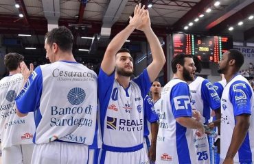 I giocatori della Dinamo Banco di Sardegna