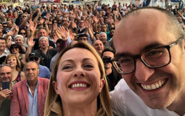 Giorgia Meloni e Paolo Truzzu