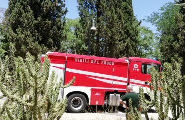 Incendio a Monte Claro a Cagliari