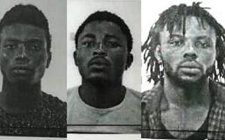 Murphy, Ogbebor e Siwekwu i tre nigeriani arrestati per rapina e violenza sessuale