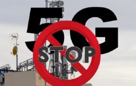 Flash mob a Cagliari per dire stop alle sperimentazioni 5g