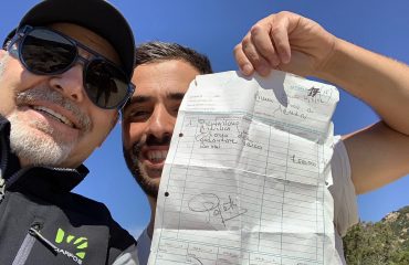 Vasco Rossi con il figlio del promoter Attilio Manca