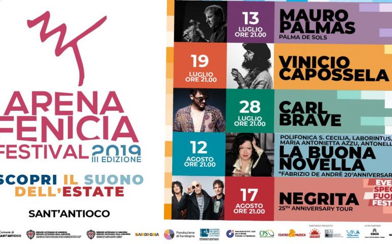 A Sant’Antioco suona la buona musica: Capossela, Carl Brave e altri big all’Arena Fenicia