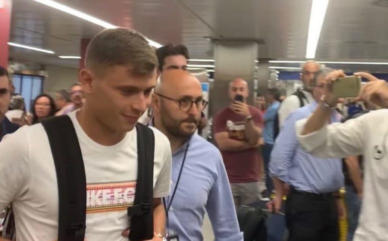 Barella arriva a Milano