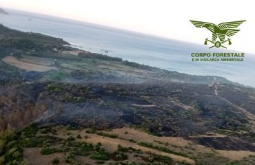 Incendio a Bari Sardo