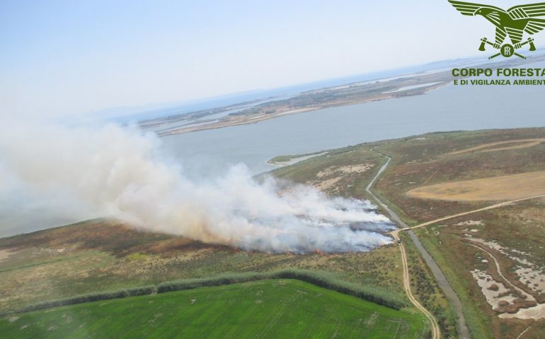 Incendio a Cabras