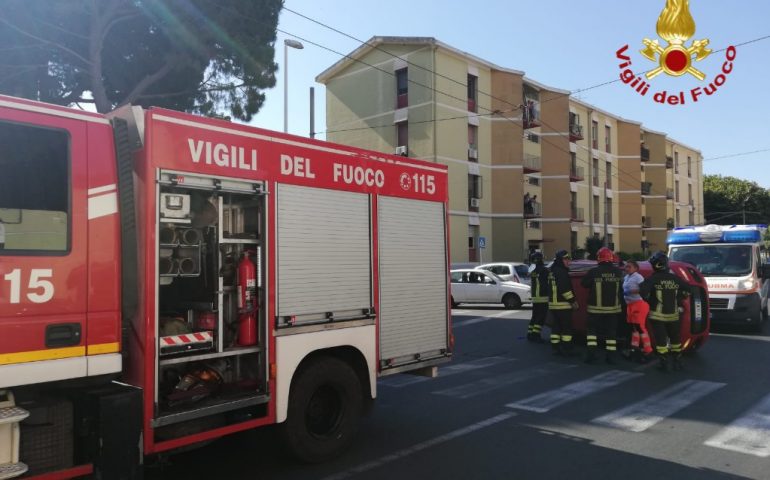 Incidente in via Piovella a Cagliari