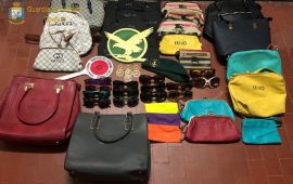 La merce sequestrata dalla Guardia di Finanza