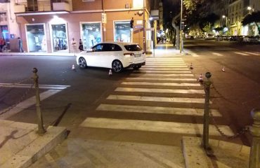 Via Alghero: pedone investito