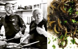 Spaghetti al Nero di Vittorio piatto tipico di Carloforte