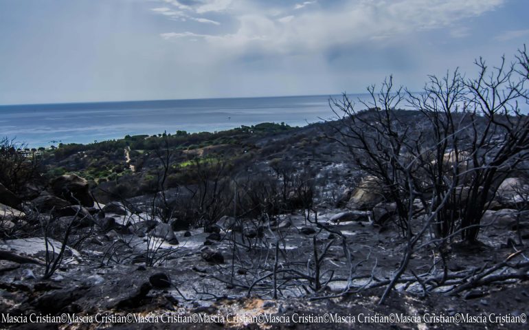 Tortolì piegata dalle fiamme. Dopo il terribile incendio la città dichiara lo stato di calamità naturale