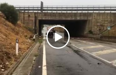 Auto impantanata ad Assemini