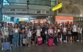 100 bimbi bielorussi tornano a casa dopo le vacanze in Sardegna