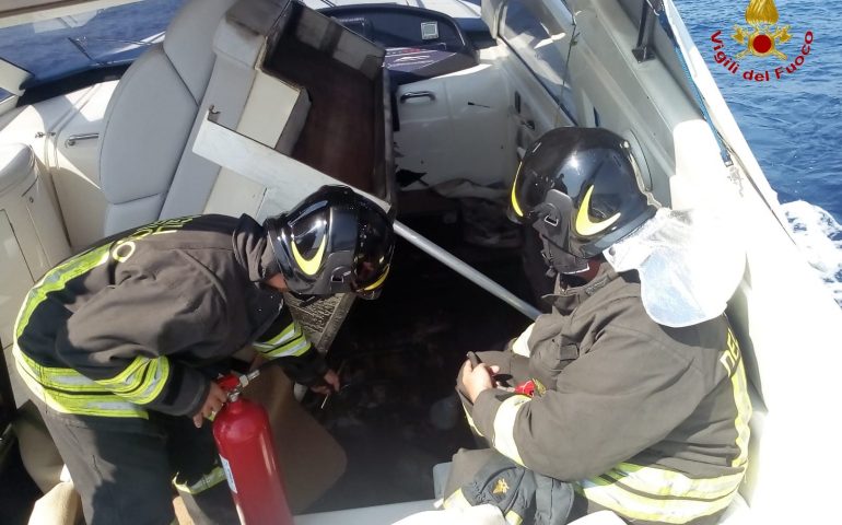 Incerdio a bordo a La Maddalena