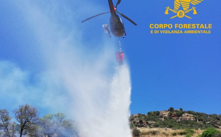 Grosso incendio nel sassarese, in campo elicotteri e canadair. Solinas: “Ore drammatiche per la Sardegna”