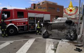 Cagliari: incidente in via Mercalli