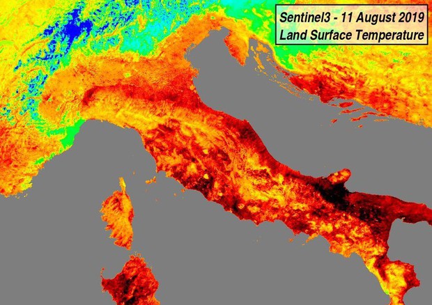 La Sardegna fra le regioni più roventi d’Italia. I dati del satellite dell’Esa