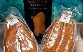 La bottarga di muggine selvatico della Cooperativa dei pescatori di Tortolì