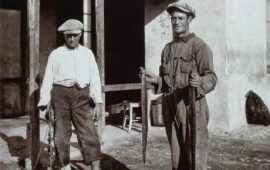 Pescatori di murene nei primi del '900 a Cagliari - Foto di Max Leopold Wagner