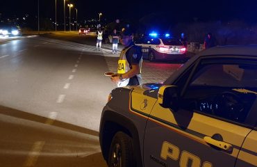 Controlli della Polizia al Poetto di Quartu