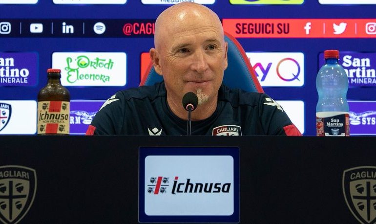 Rolando Maran in conferenza stampa prima di Cagliari-Verona