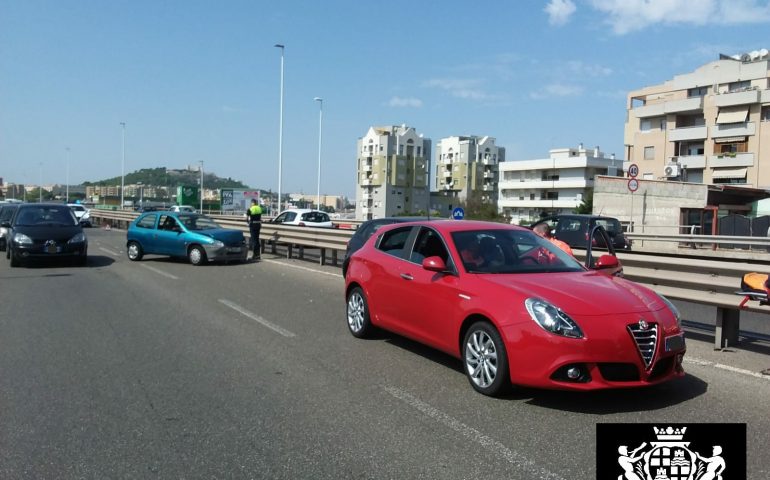 Tamponamento a catena sull'asse mediano di Cagliari