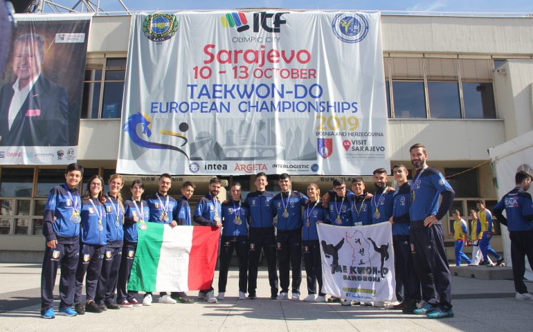 Incetta di medaglie degli atleti sardi agli europei di taekwon do