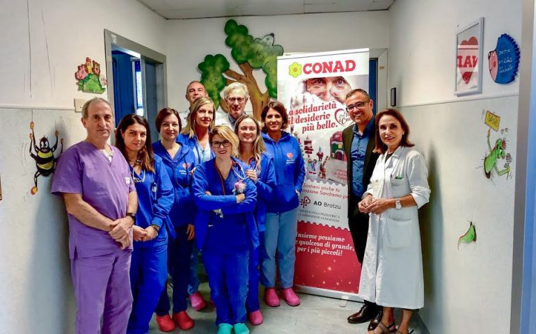 La solidarietà della Conad per il reparto di cardiologia pediatrica del Brotzu