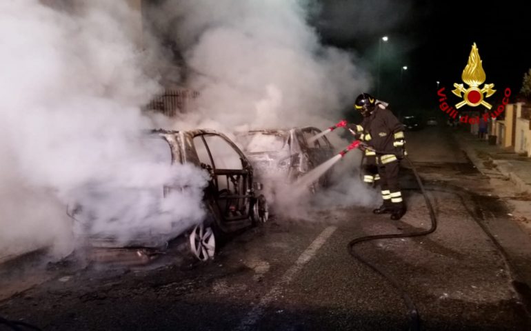 dolianova incendio auto