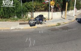 Incidente auto contro moto a Genneruxi