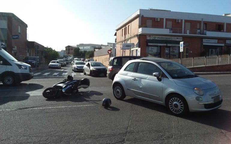 Incidente a Cagliari in viale Monastir