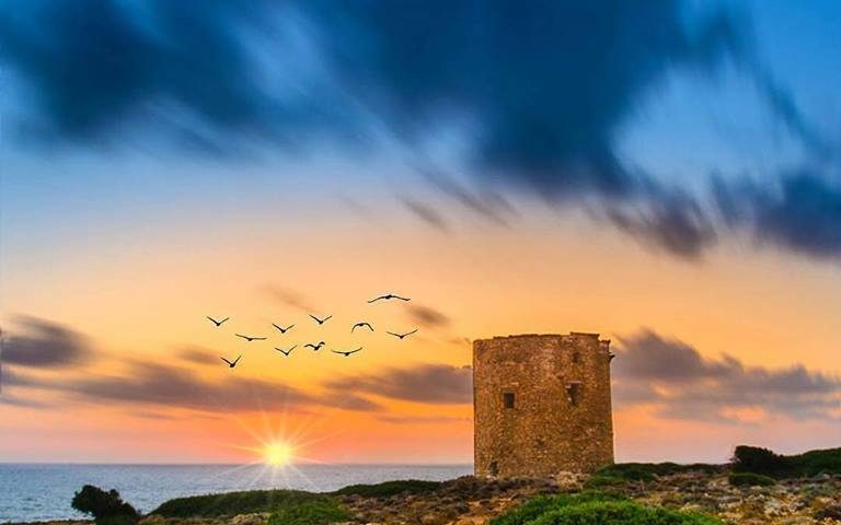 La foto. Uno splendido tramonto su Cala Domestica