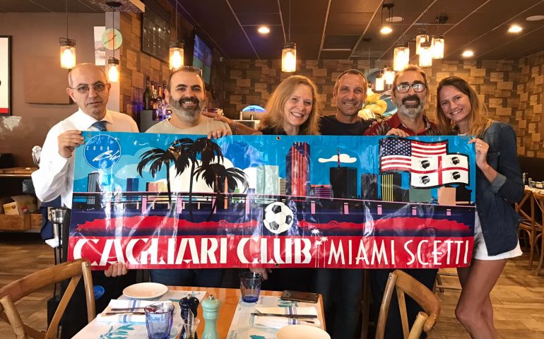 Per tifare Cagliari i sardi d’America, in Florida, si riuniscono al Miami Scetti Club