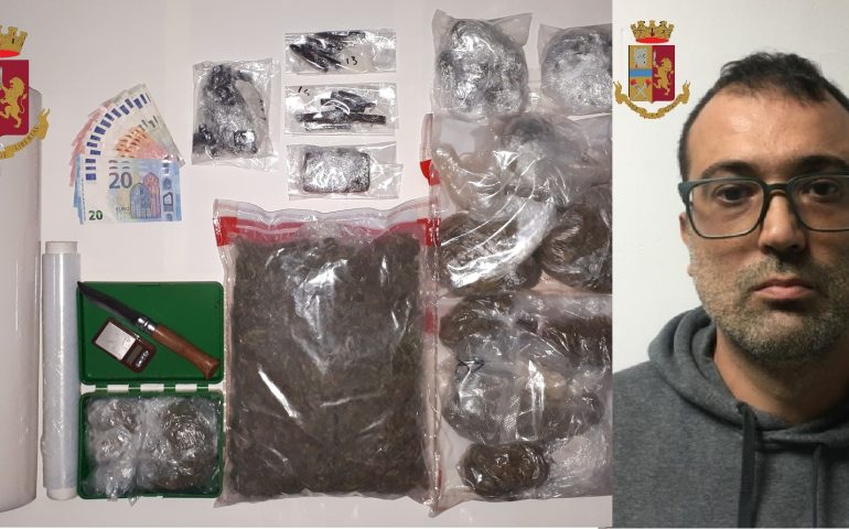 Giorgio Garau arrestato per droga dalla Polizia
