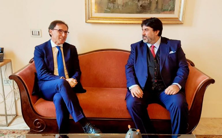 Il ministro Boccia a Cagliari con il presidente Solinas