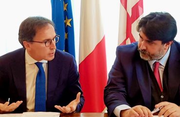 Il ministro Boccia a Cagliari con il presidente Solinas