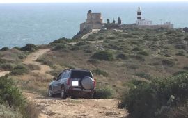 In fuoristrada sul sentiero del colle Sant'Elia