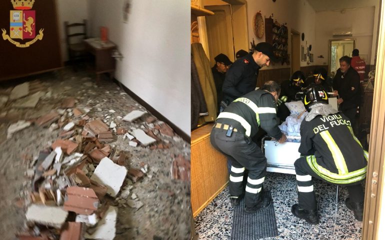 Crolla il soffitto di un'abitazione a Monserrato: paura per due anziani