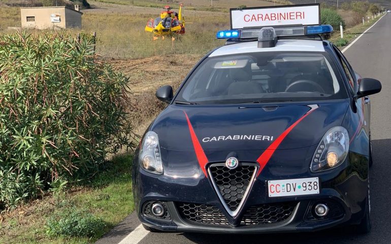 Serdiana: esce di strada e finisce nella cunetta. Portato con l’elisoccorso al Brotzu in codice rosso