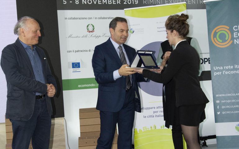Rimini, la società Ecocentro Sardegna conquista a Ecomondo il “Premio Sviluppo sostenibile 2019”