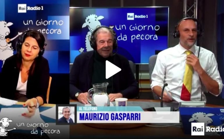 Gasparri a Un Giorno da Pecora (Radio 1) dedica una poesia al Cagliari 