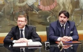 Giuseppe Provenzano e Christian Solinas presentano la Zes Sardegna