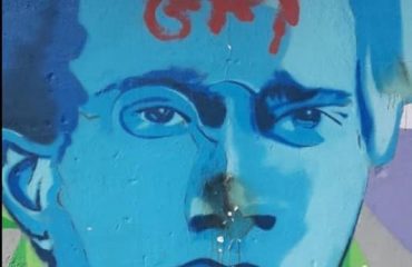 gramsci gay vandalizzato murale a Bari