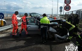 Incidente sull'Asse mediano: un ferito
