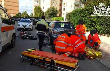 Incidente con feriti in via Lunigiana a Cagliari