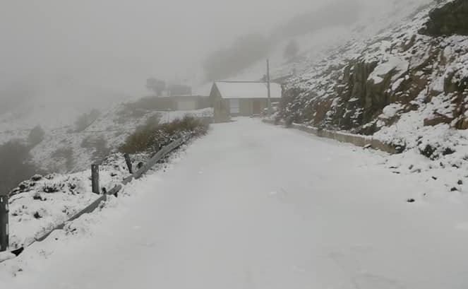 Neve a Fonni, novembre 2019, foto da FB