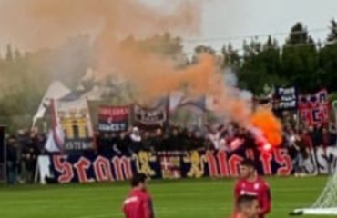 Tifosi in festa ad Asseminello prima di Cagliari-Fiorentina