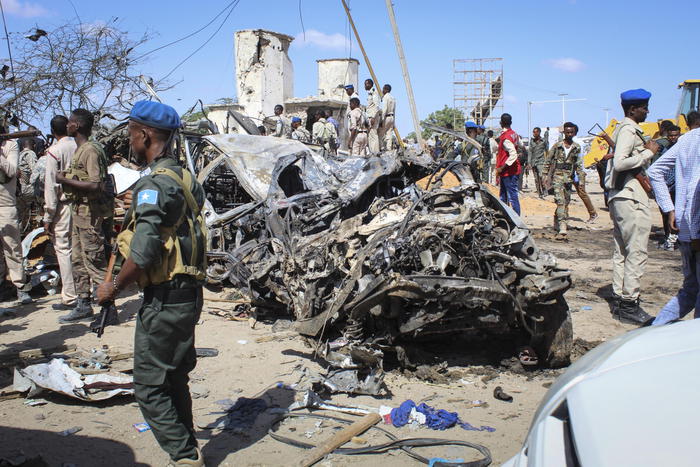 Attentato in Somalia - Foto Ansa