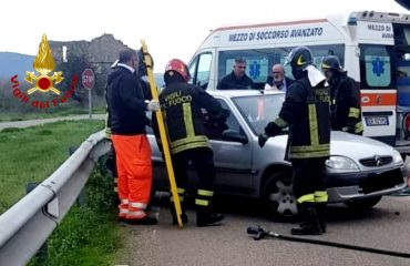 Incidente stradale a Barumini: due i feriti