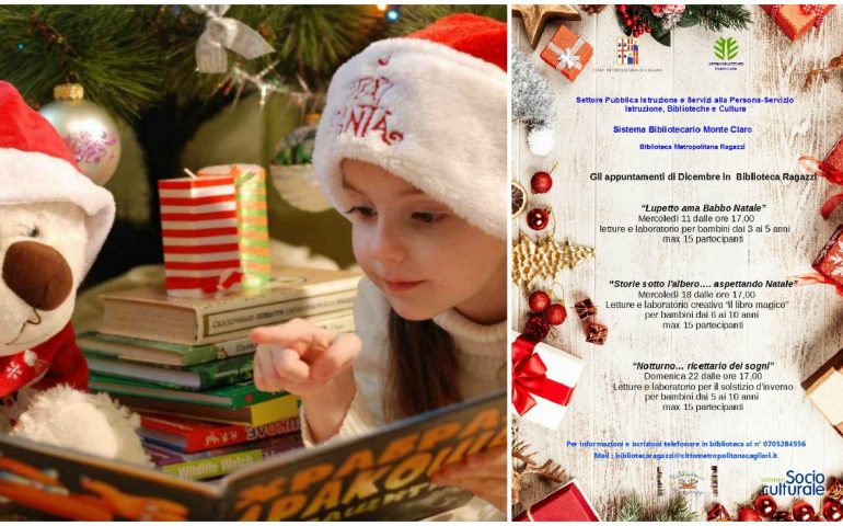 Bimbi e libri: alla Biblioteca Ragazzi di Monte Claro tre giornate di letture natalizie